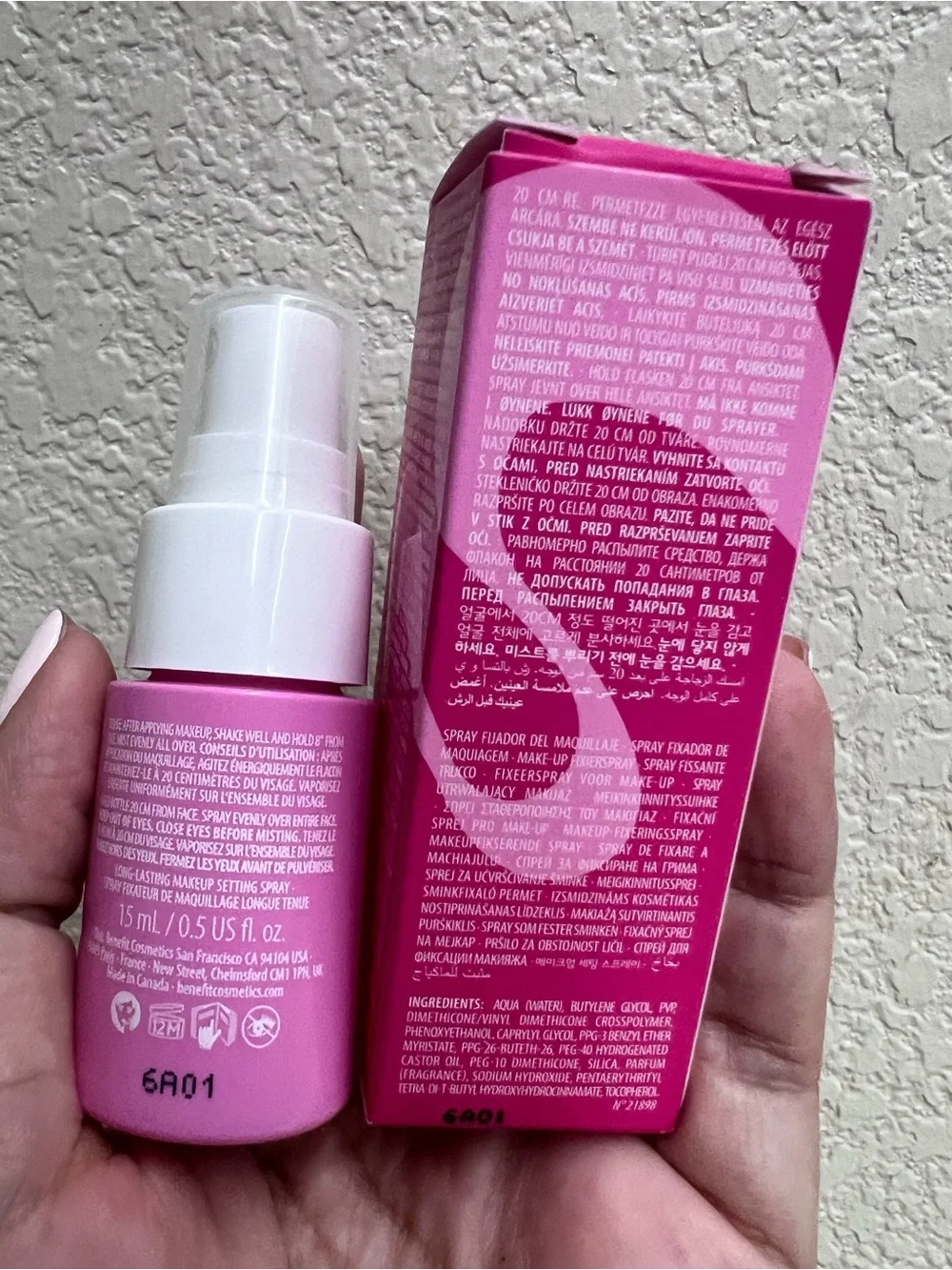 Benefit POREfessional Super Setter Makeup Setting Spray - Bright Pink Bottle